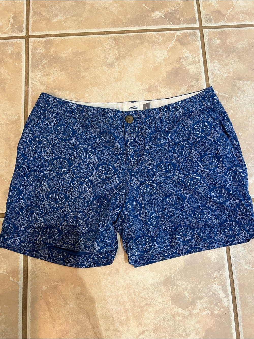 Old Navy Blue Printed Women’s Bermuda Shorts